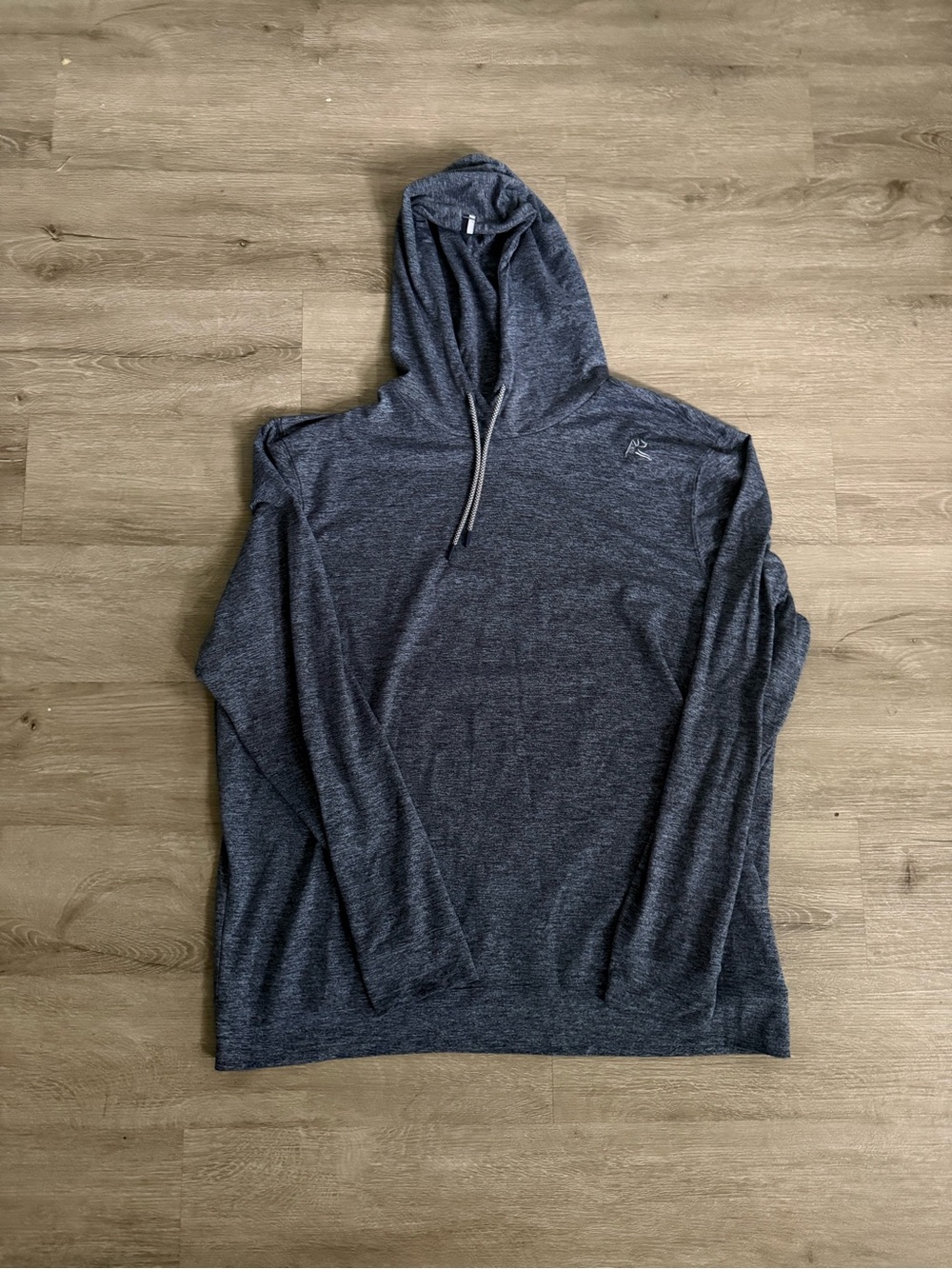Rhoback Heather Navy Hooded Pullover